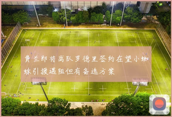 费兰即将离队罗德里签约在望小蜘蛛引援遇阻但有备选方案